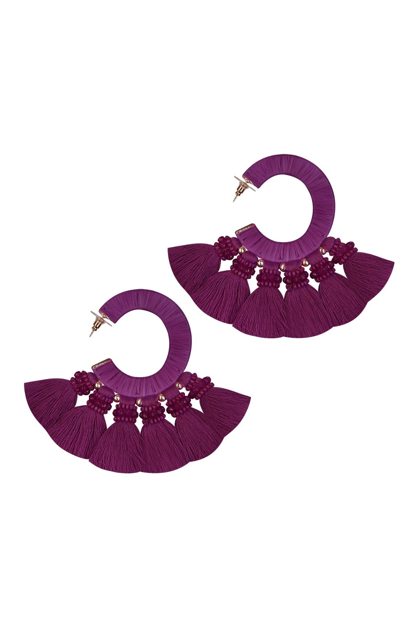 PENDIENTES MAIRENA MORADO