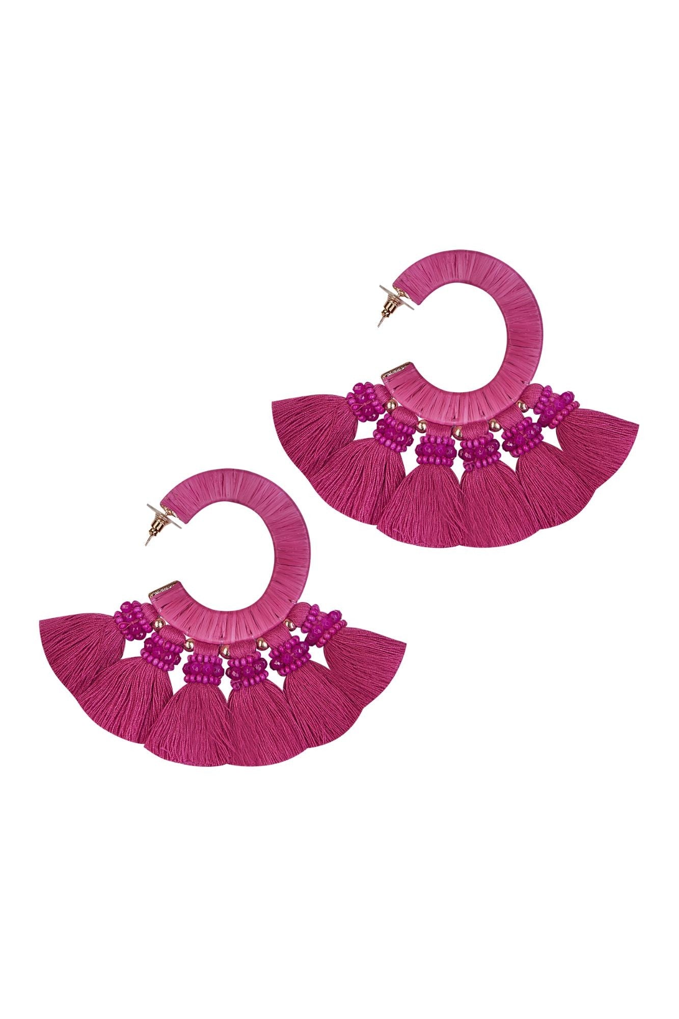 MAIRENA FUCHSIA EARRINGS