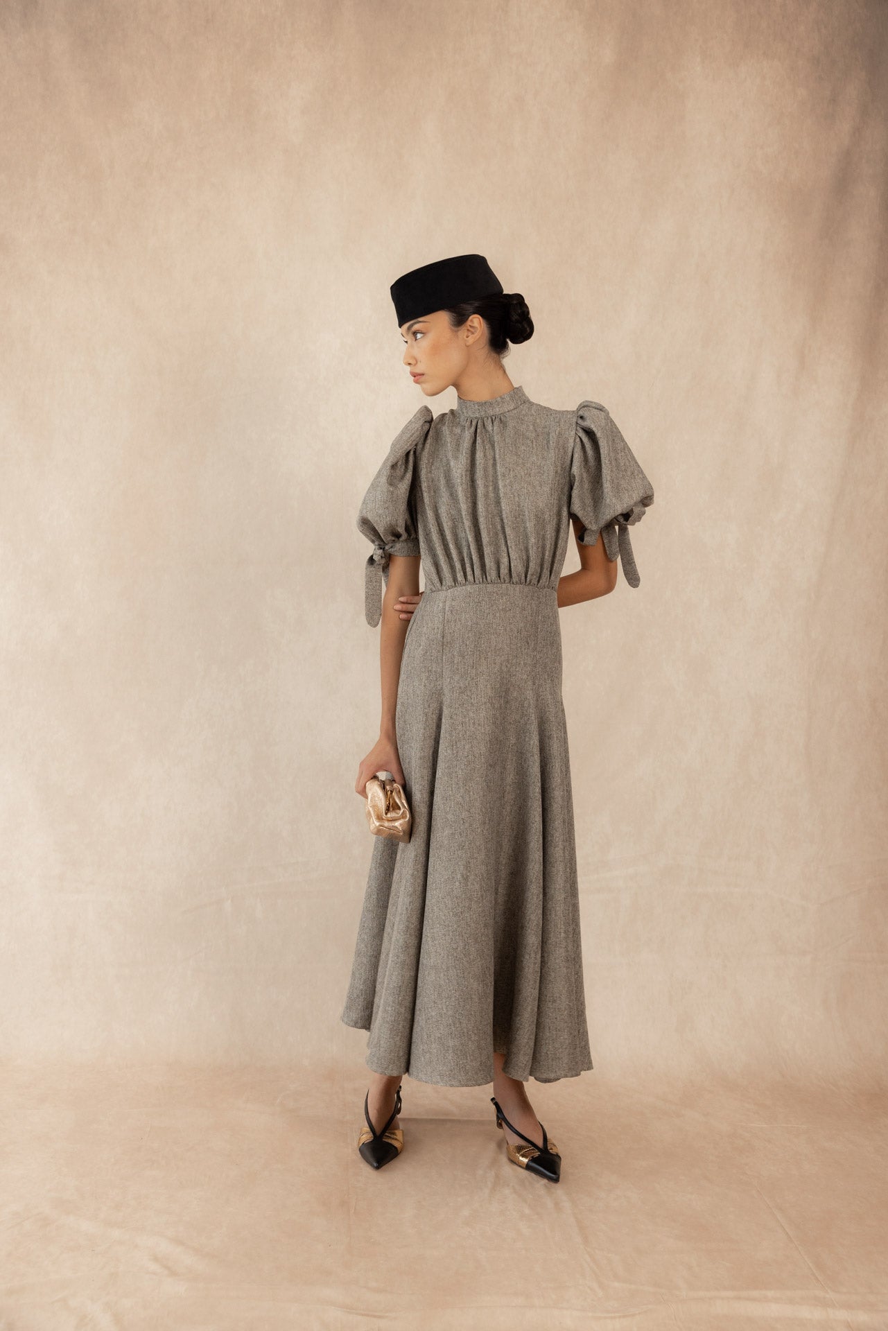 VESTIDO ELENA CAQUI