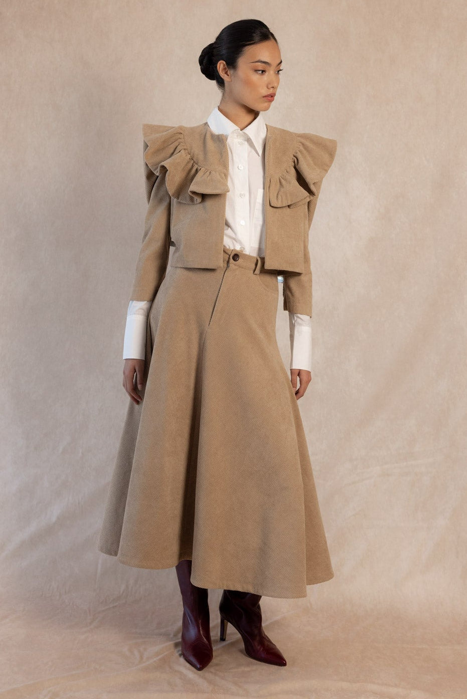 FALDA CASIANO CAMEL