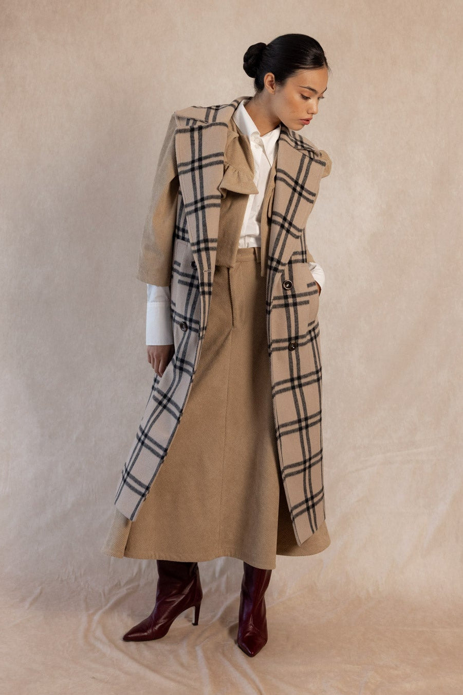 FALDA CASIANO CAMEL