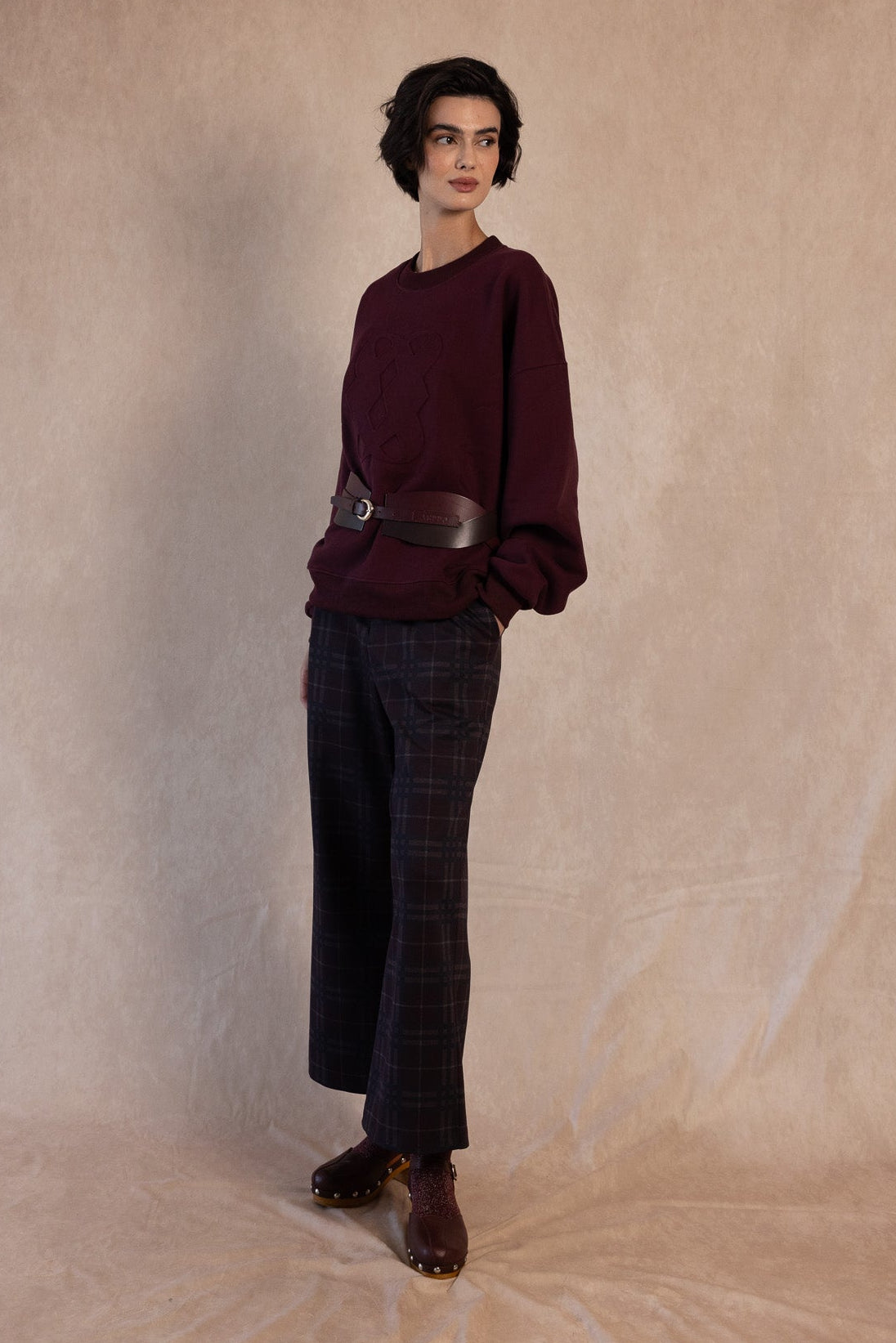 PANTALON BELGA GRANATE