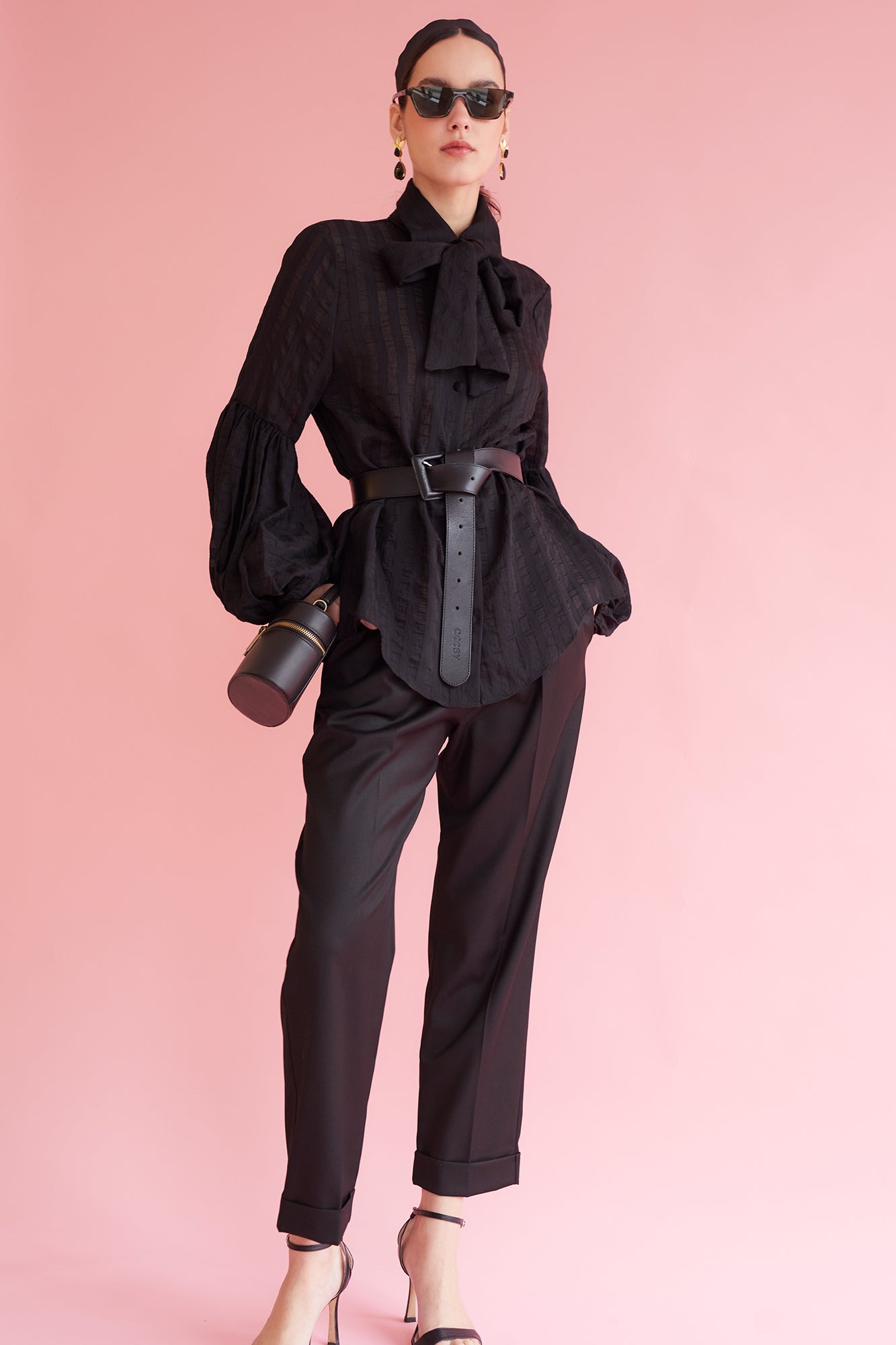 BLACK BLOSSONS SHIRT
