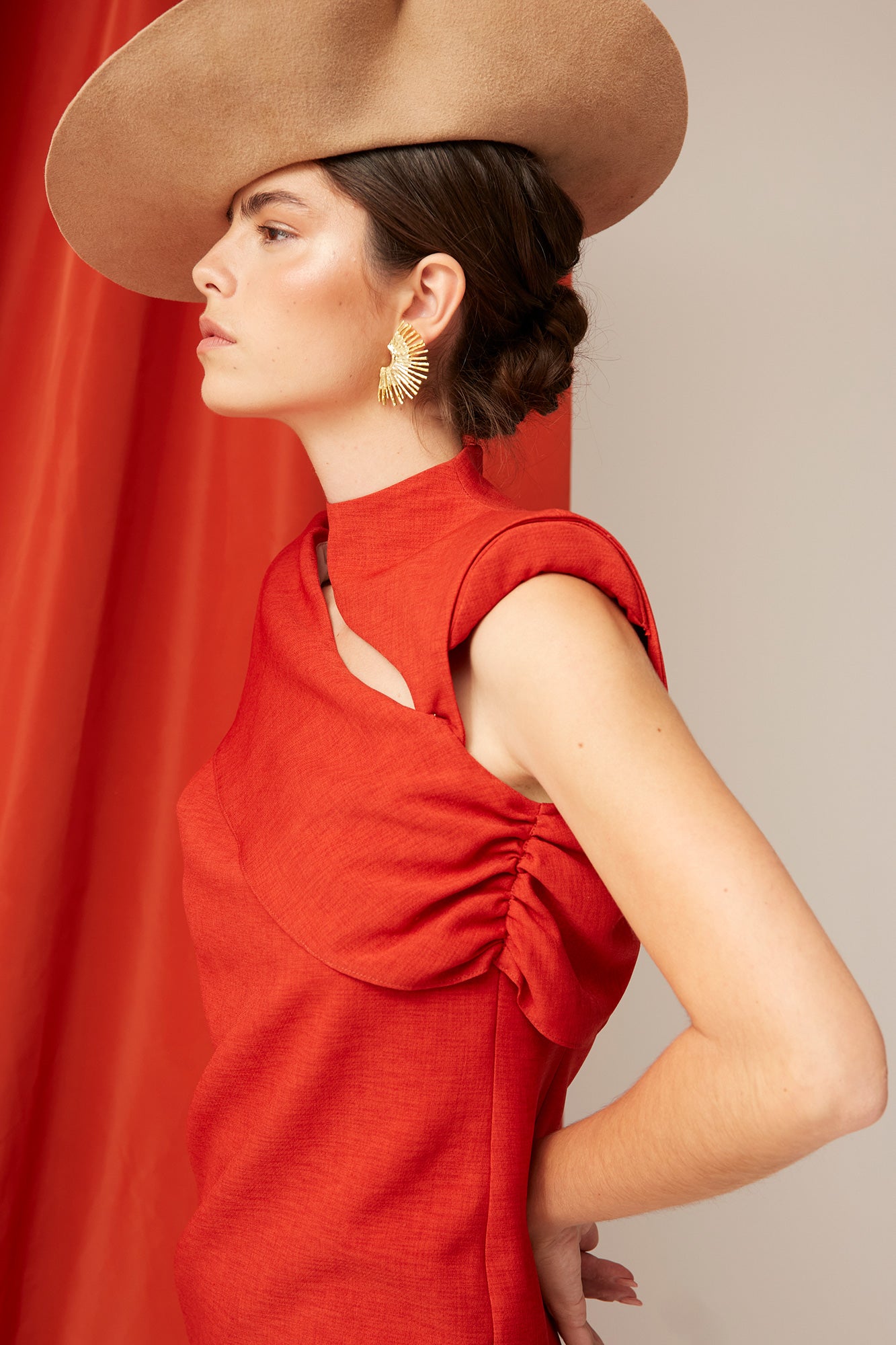 MELISA ORANGE DRESS