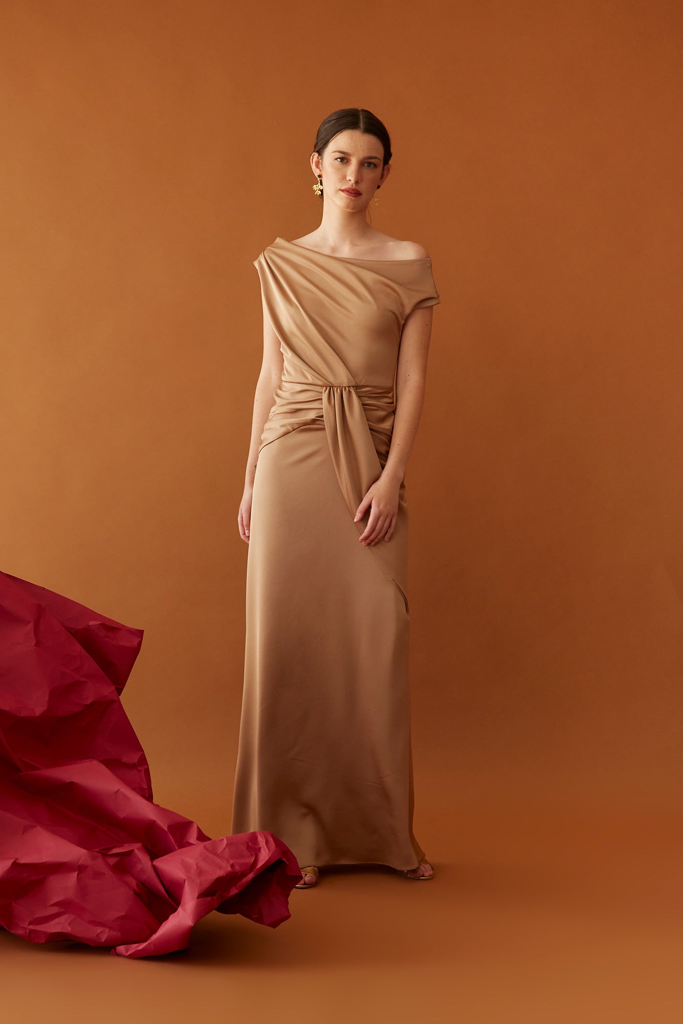 CAMEL OTILDE DRESS