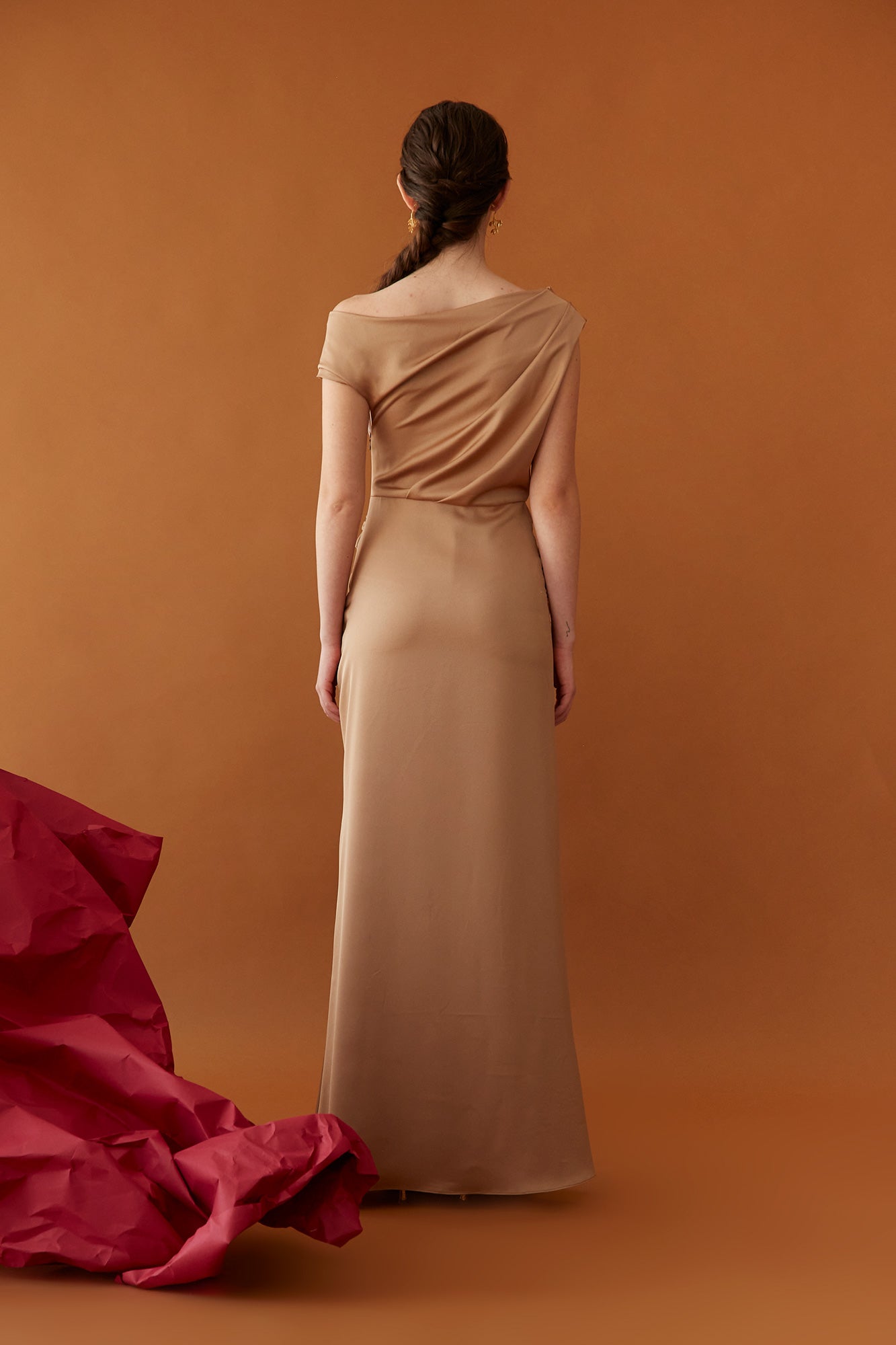 CAMEL OTILDE DRESS