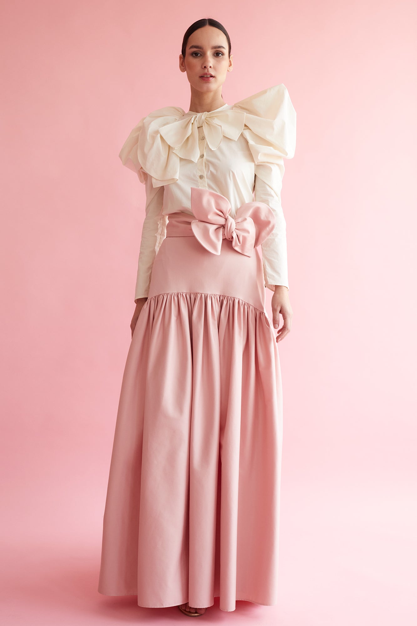 SAIA ROSA LISO AZZURRA
