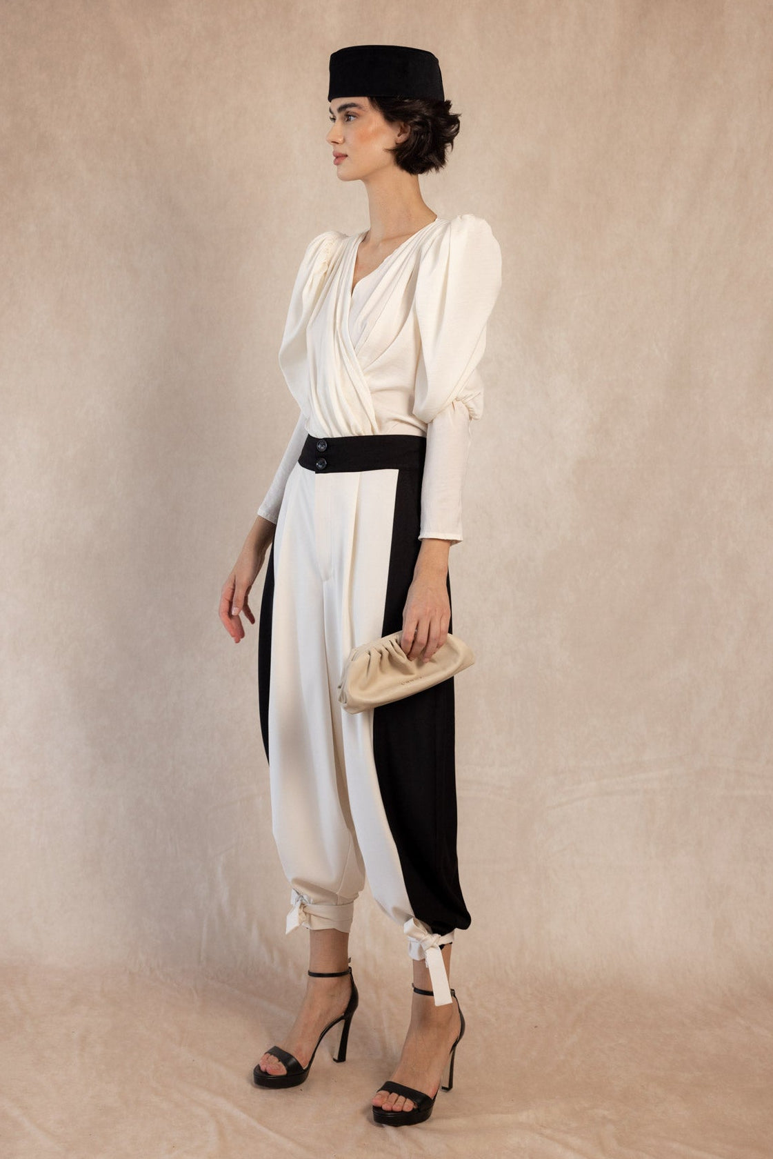 PANTALON ALVARITO BLANCO/NEGRO