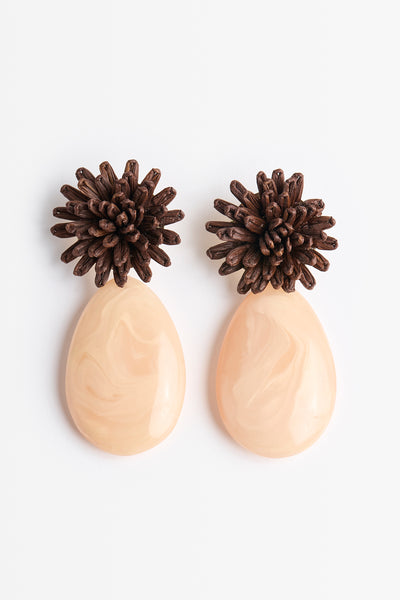 JUNO BEIGE EARRINGS