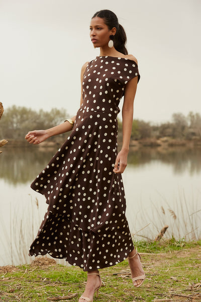AZRIEL BROWN DRESS