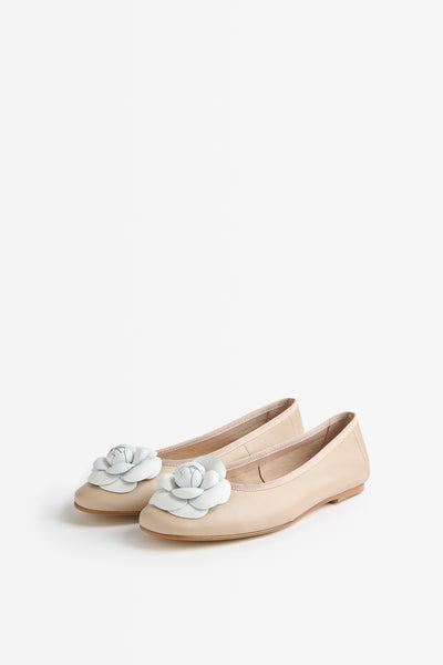 BEIGE FLOWER BALLERINA