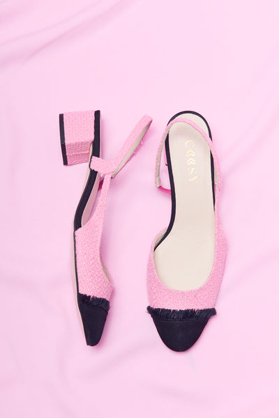 ZAPATO ZAPATO TWEED ROSA