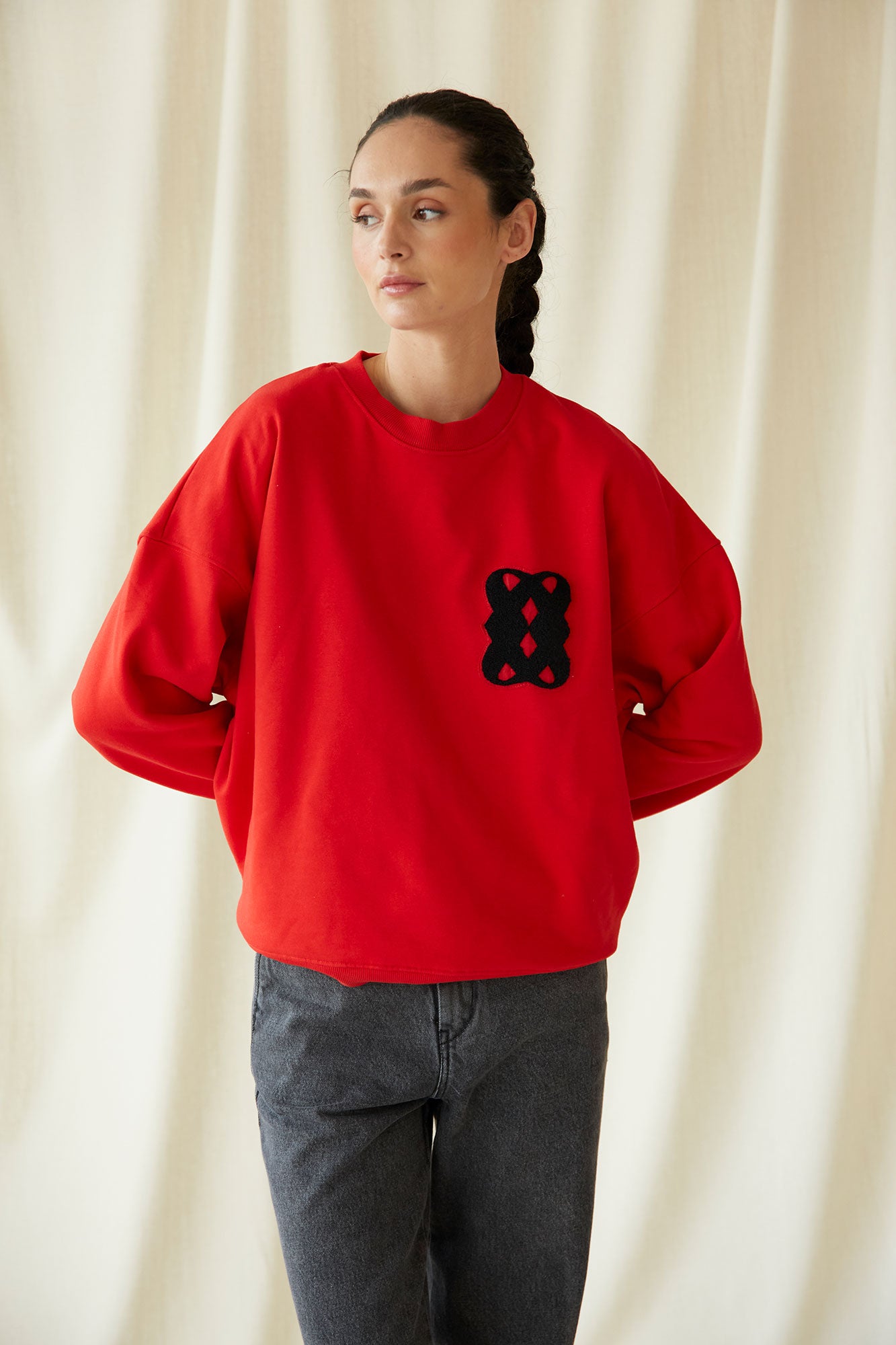 RED CASSIOPEA SWEATSHIRT