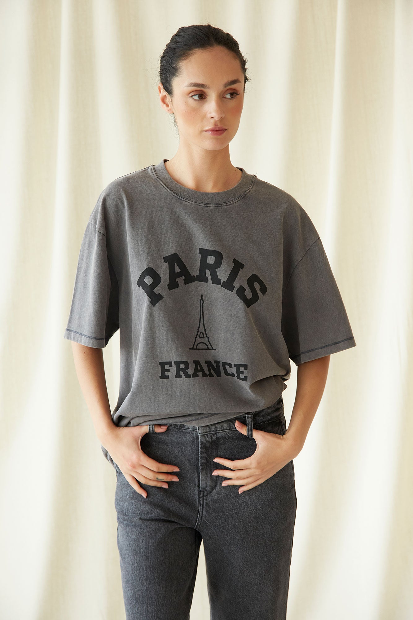 CAMISETA PARIS GRIS