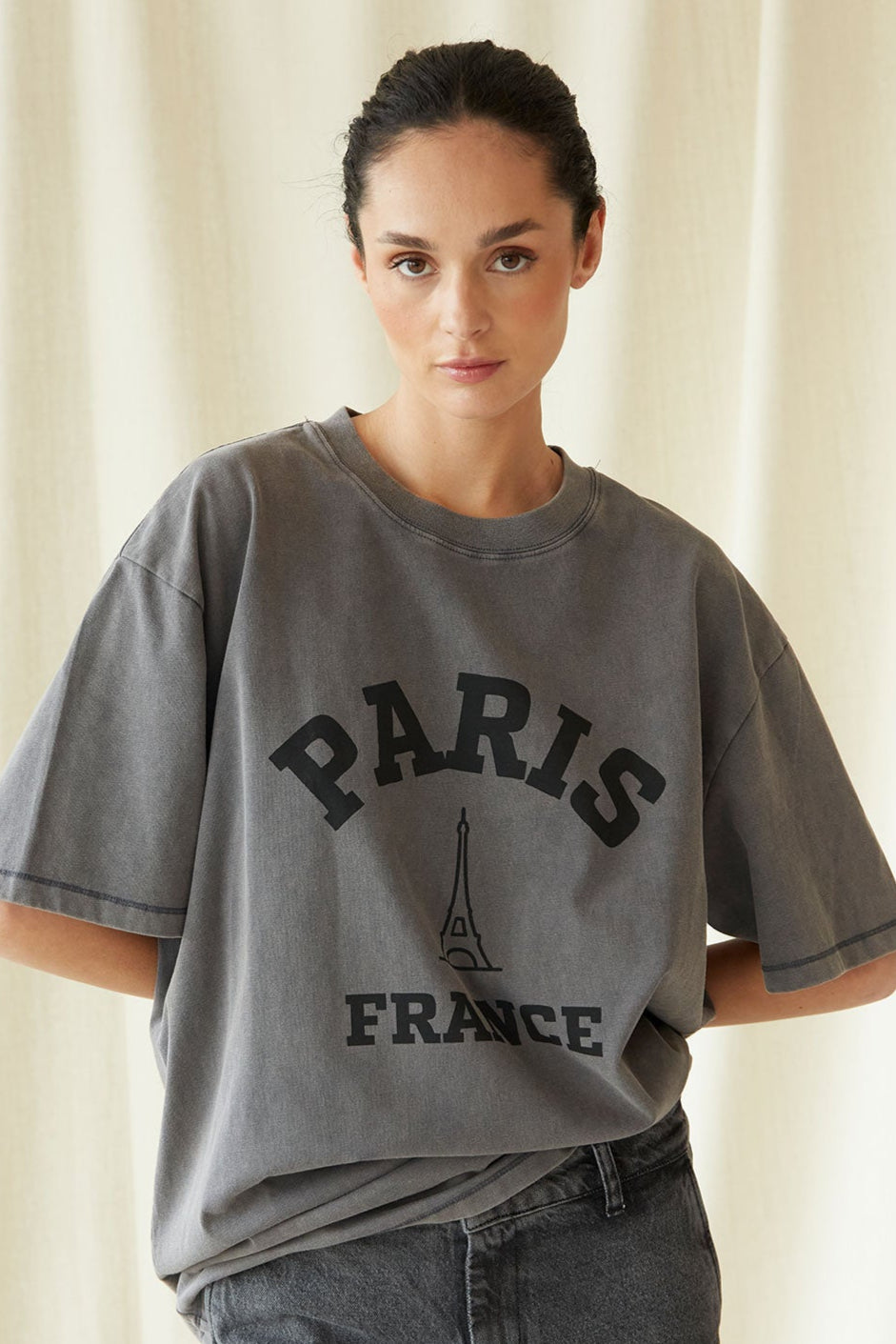 CAMISETA PARIS GRIS