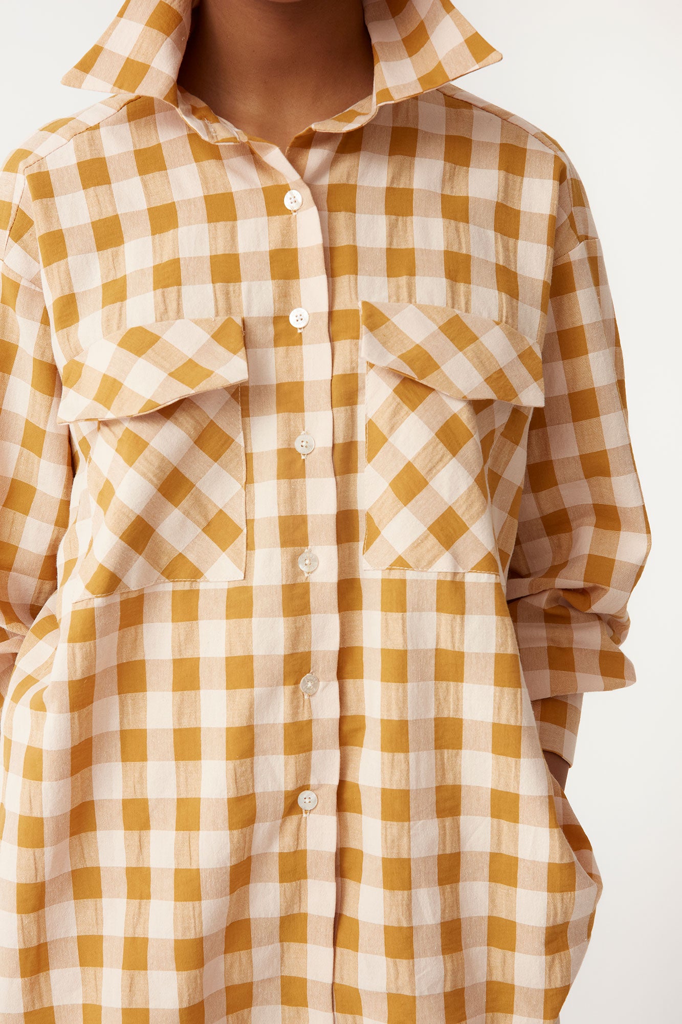 CAMISA VERA MOSTARDA