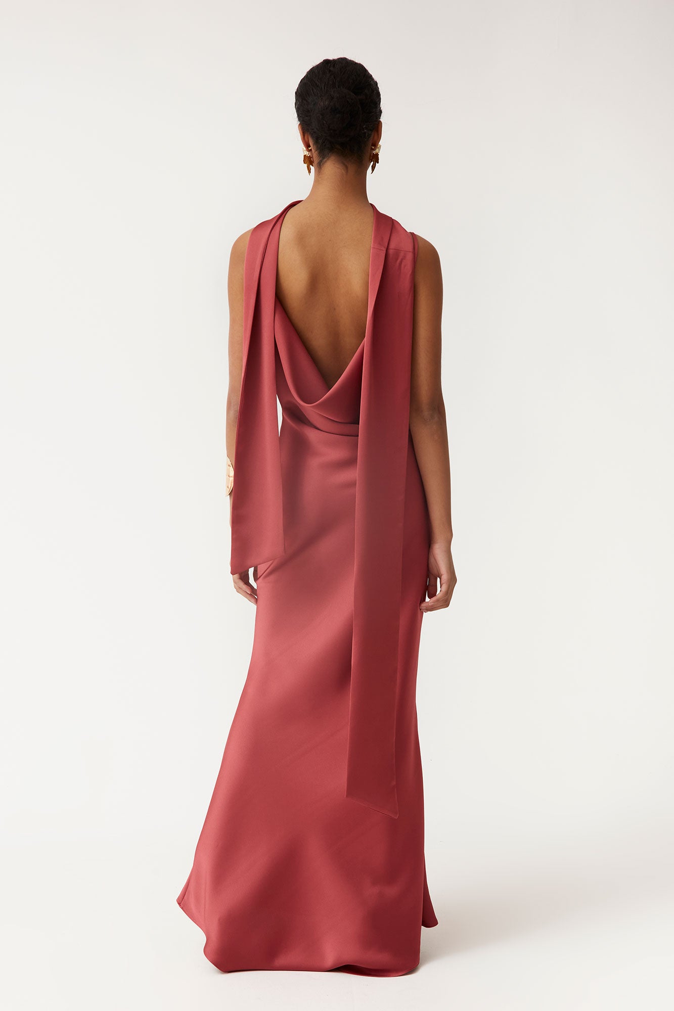 ADOR BURGUNDY DRESS