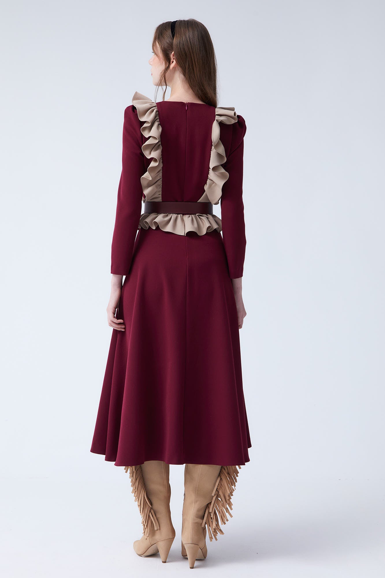 VESTIDO AMELIE BURDEOS