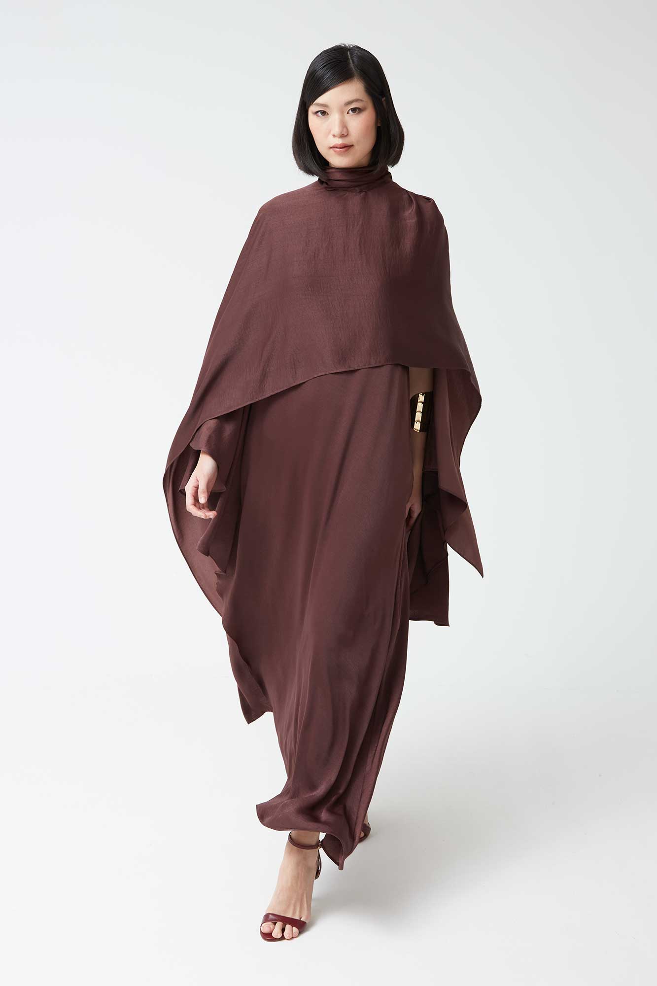 FELISINA BURGUNDY COAT