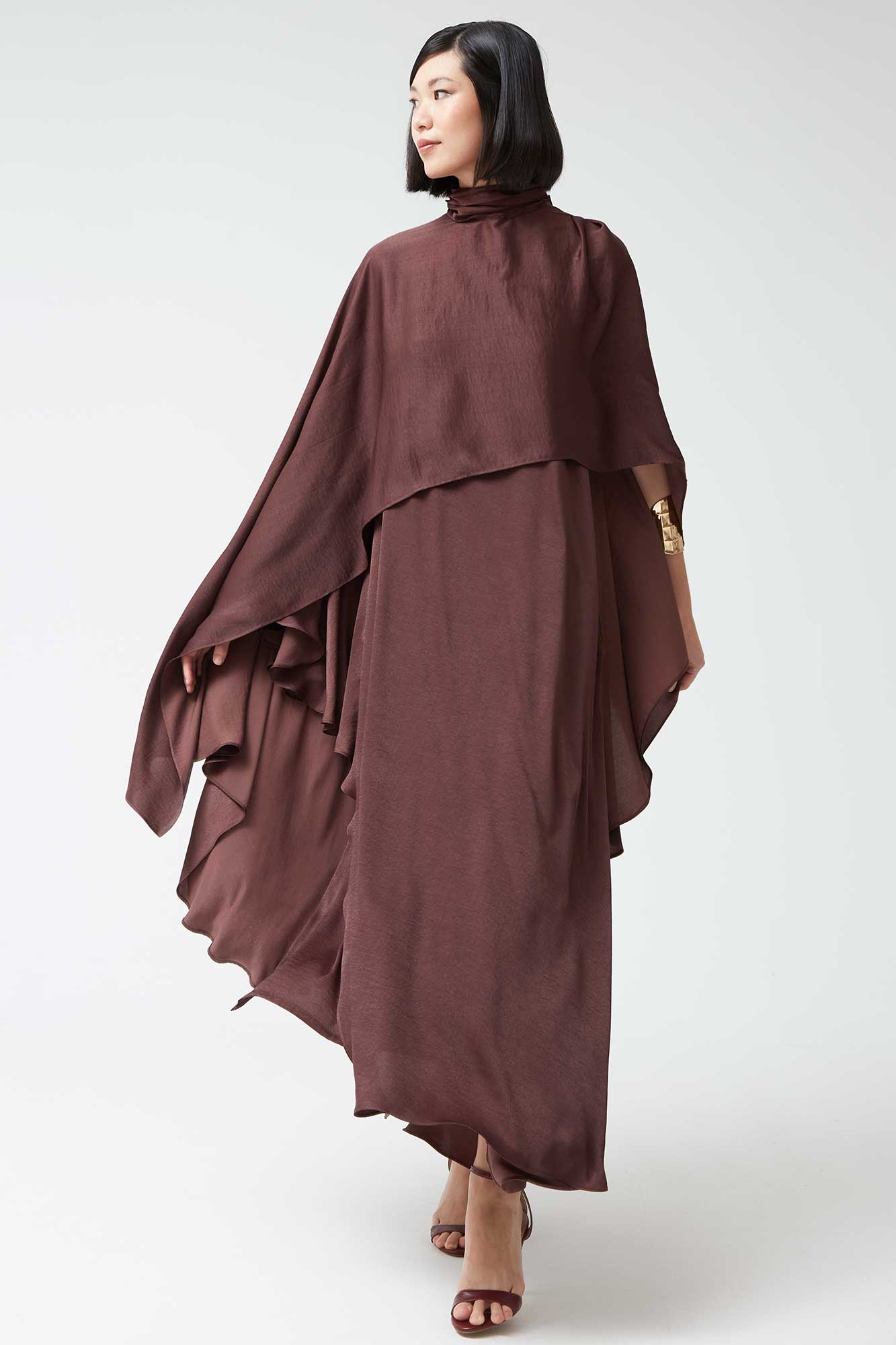 FELISINA BURGUNDY COAT