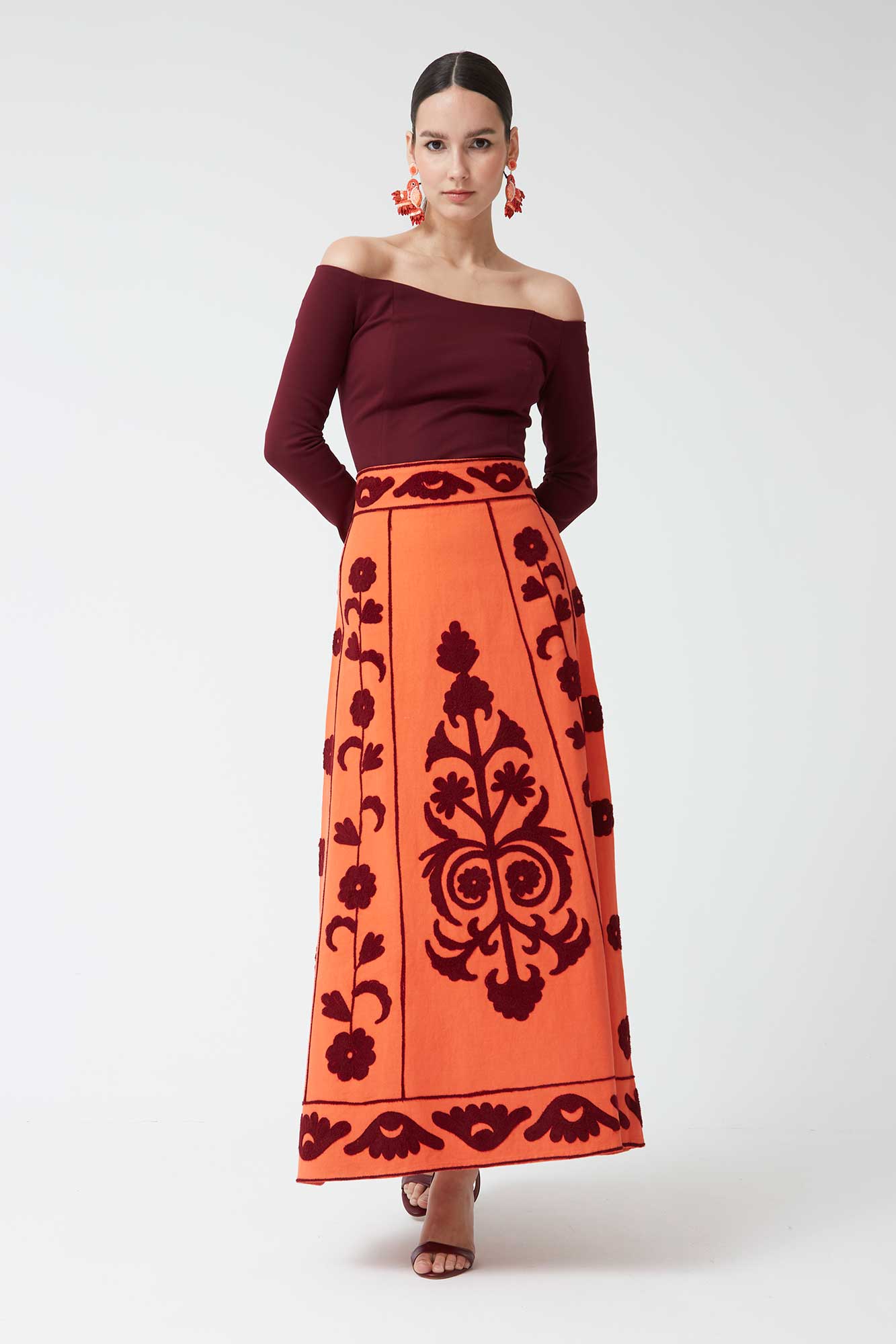 JUPE ORANGE DIANA