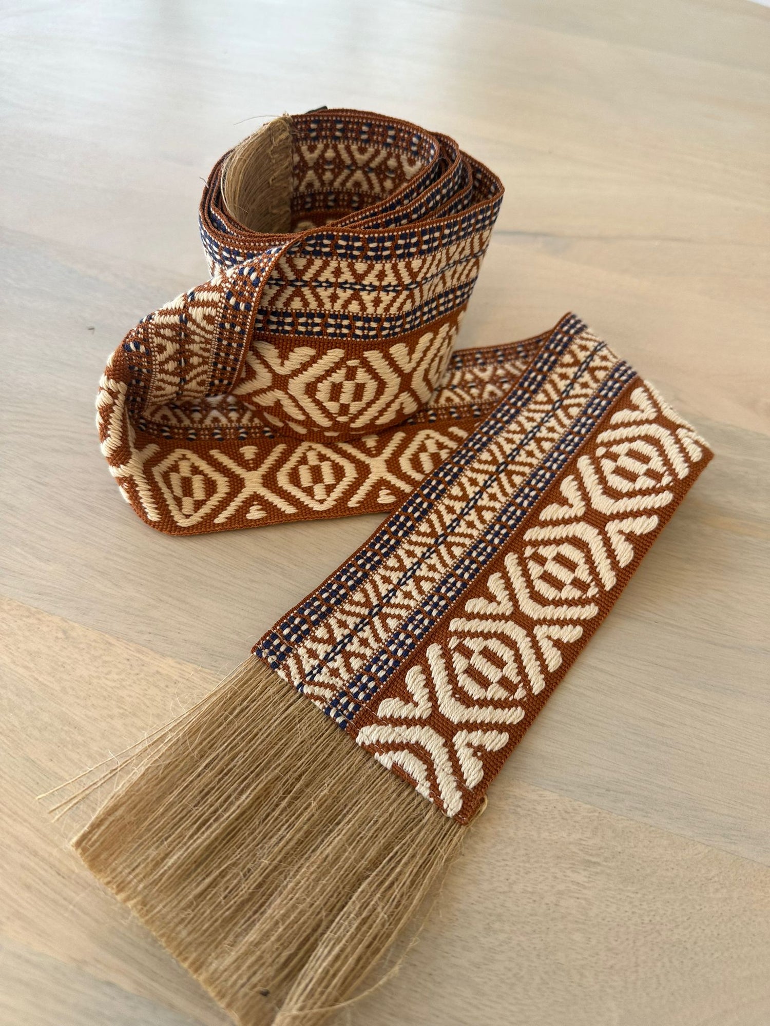 BROWN BOHO BELT