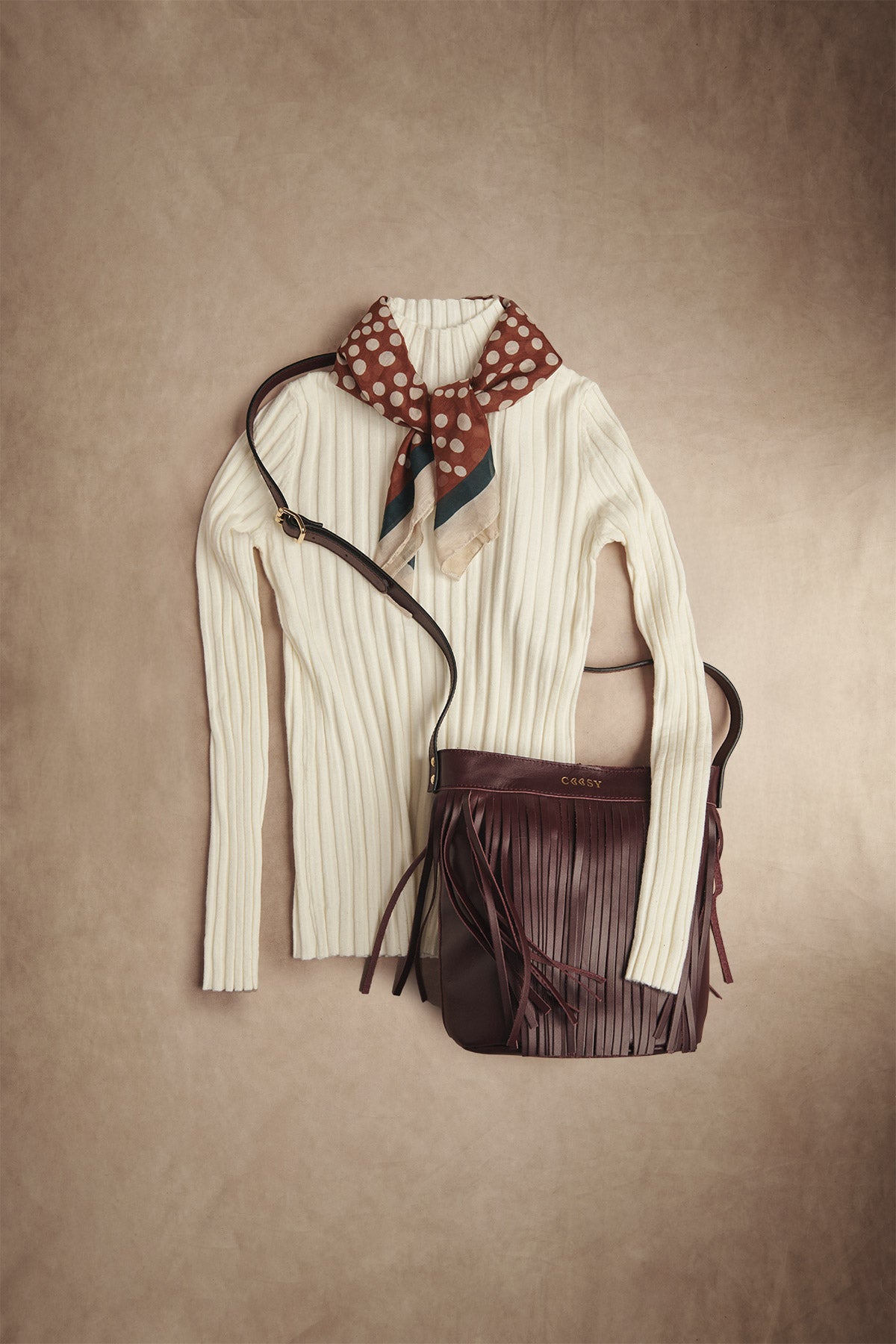 BOLSO FLECOS MINI BURDEOS