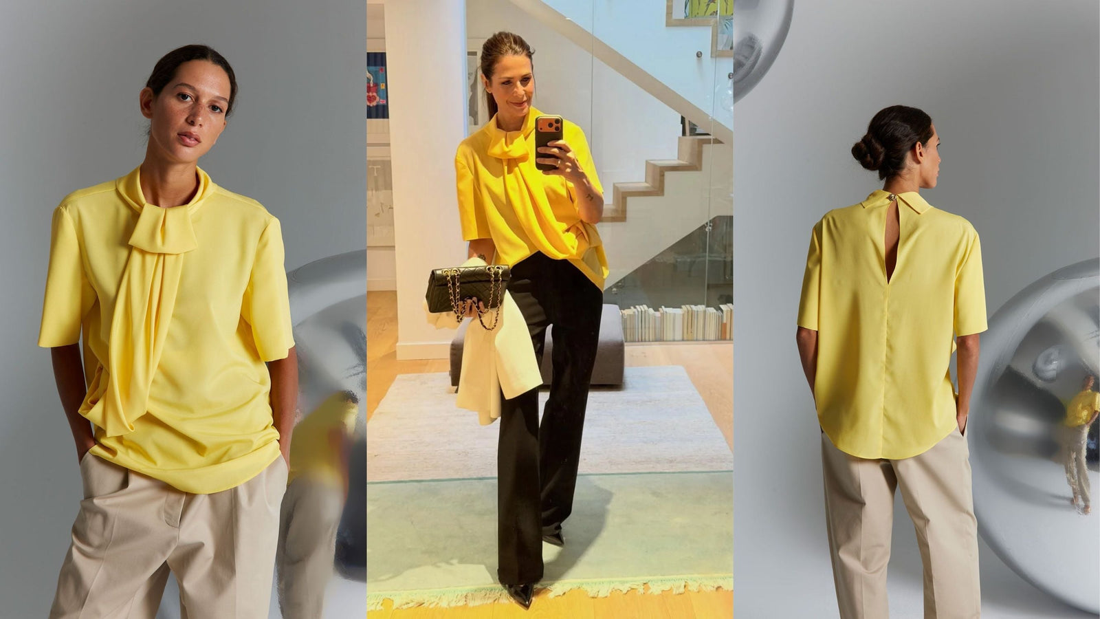 Nuria Roca tiene la blusa más sofisticada de la temporada y queda ideal con pantalón negro