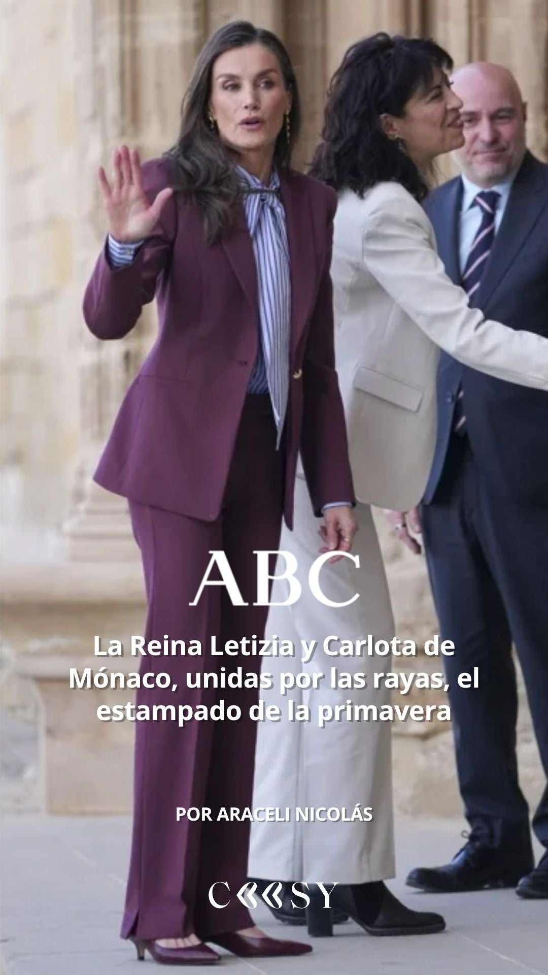 Coosy en ABC: un diseño de la firma en la conversación de estilo de la Reina Letizia