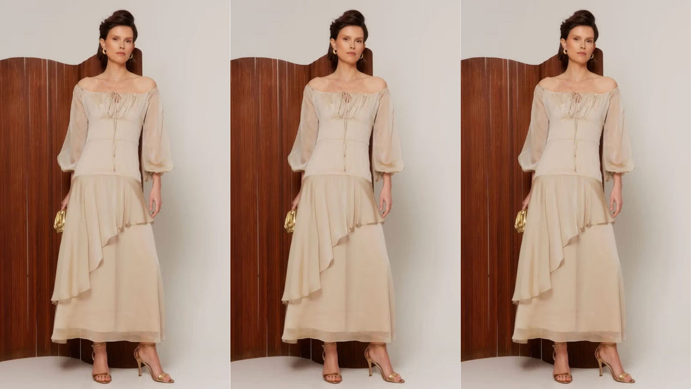 Harper’s Bazaar destaca un vestido de Coosy entre las tendencias inspiradas en la estética de la diosa griega