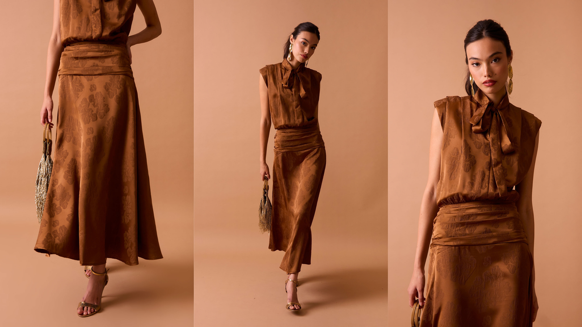 Coosy, entre los vestidos de invitada que marcan las bodas de otoño
