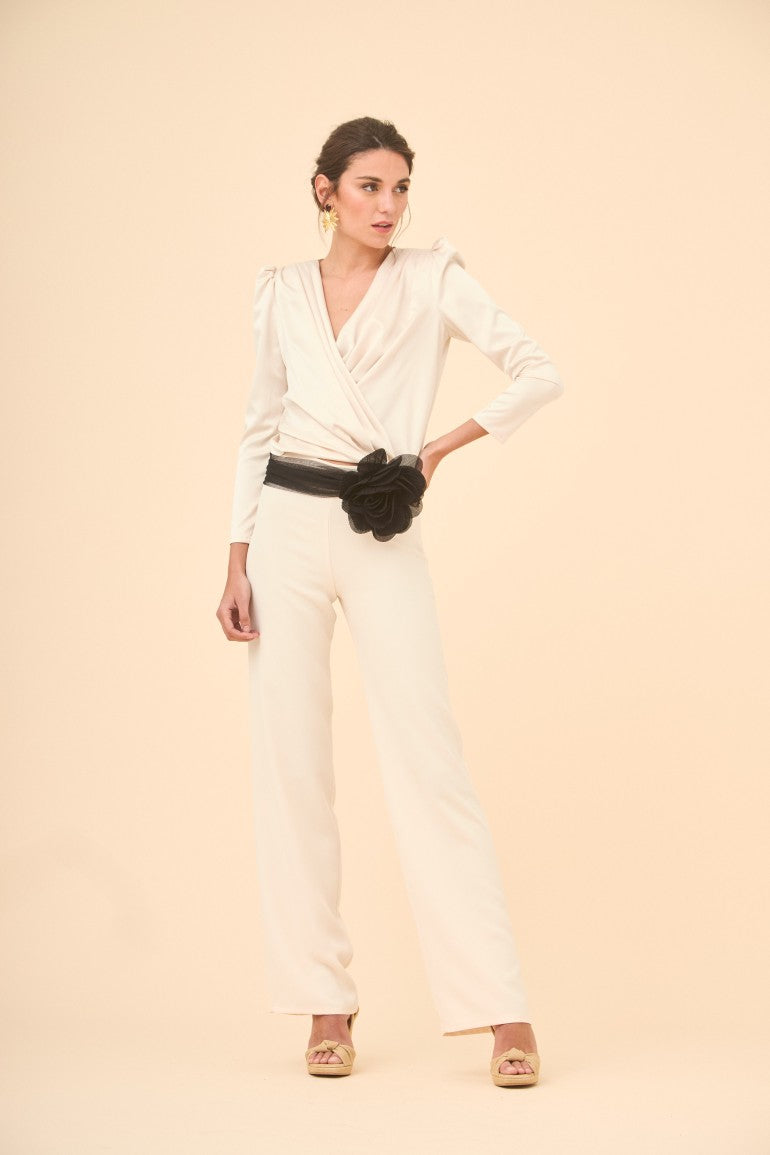 PANTALON FERNANDO CRUDO/NEGRO