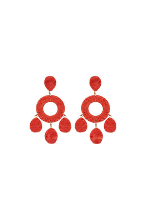 BOUCLES D'OREILLES SIMIONA ROUGES