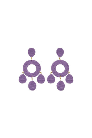 BOUCLES D'OREILLES VIOLETTES SIMIONA