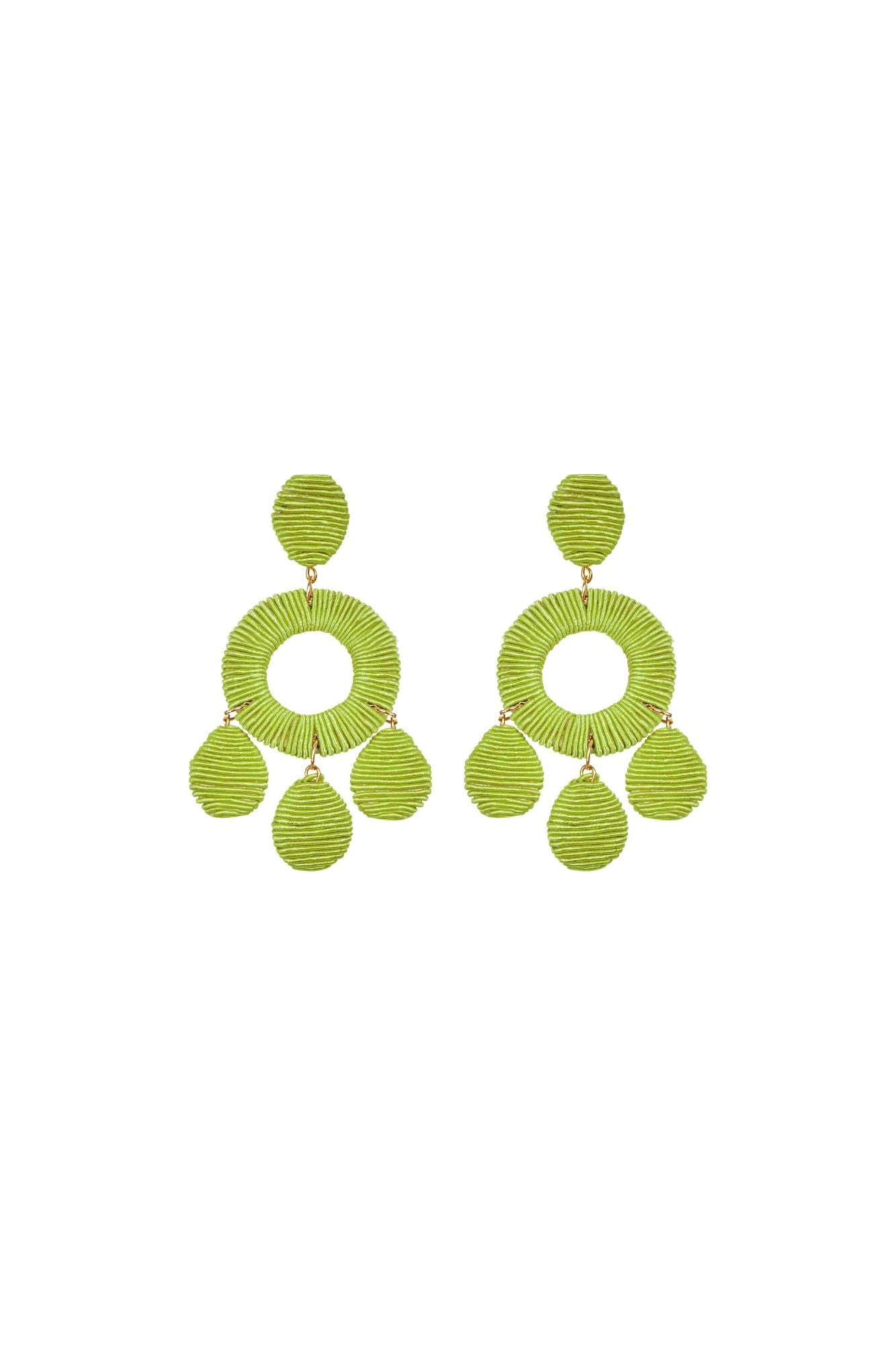 BOUCLES D'OREILLES SIMIONA VERTES
