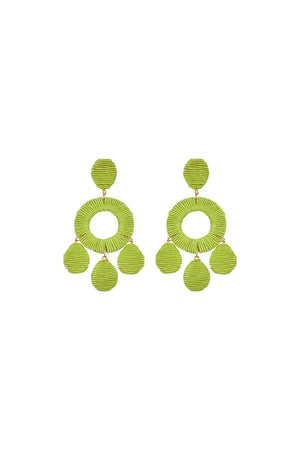 BOUCLES D'OREILLES SIMIONA VERTES