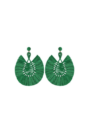 BOUCLES D'OREILLES TIRSA VERTES