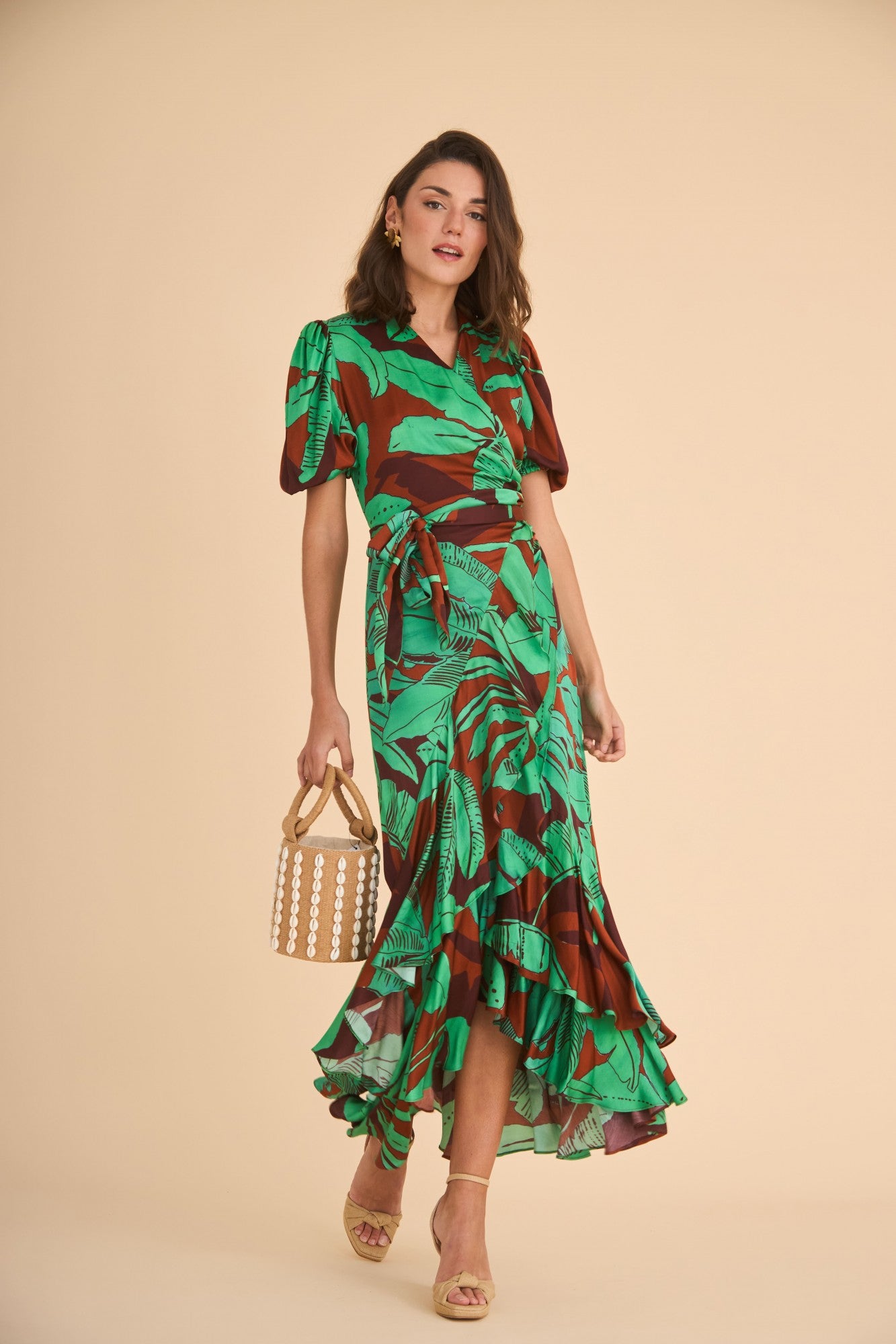 VESTIDO PLACIS FLORES MULTICOLOR