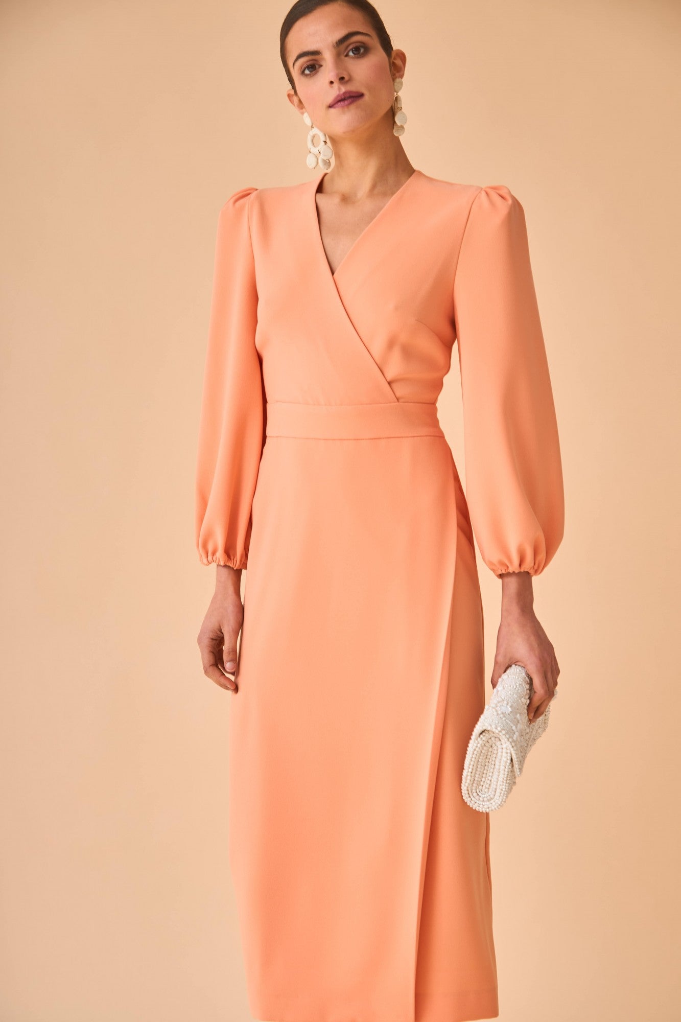 MONSERRAT SALMON DRESS