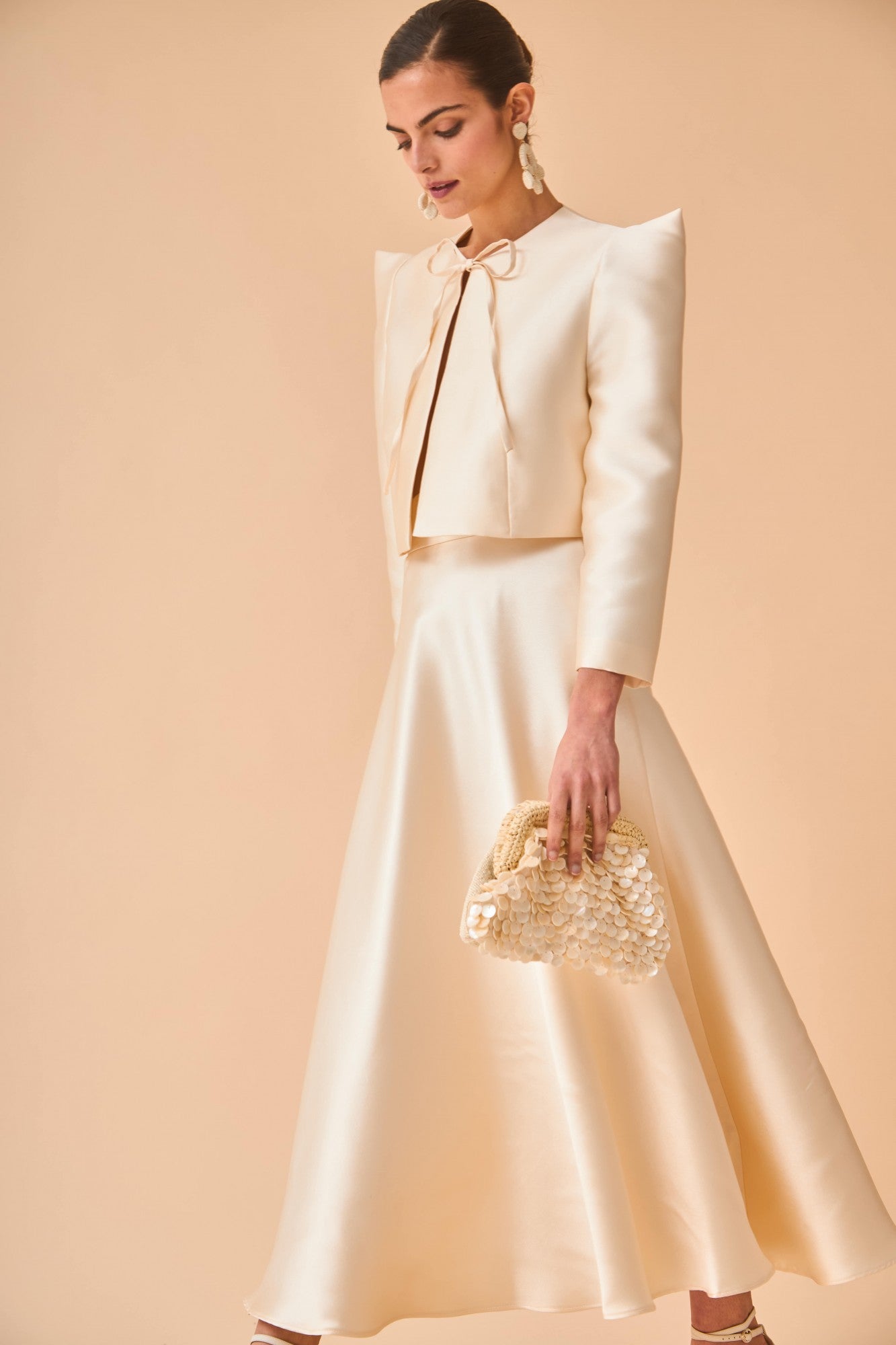 FALDA 50S CREMA