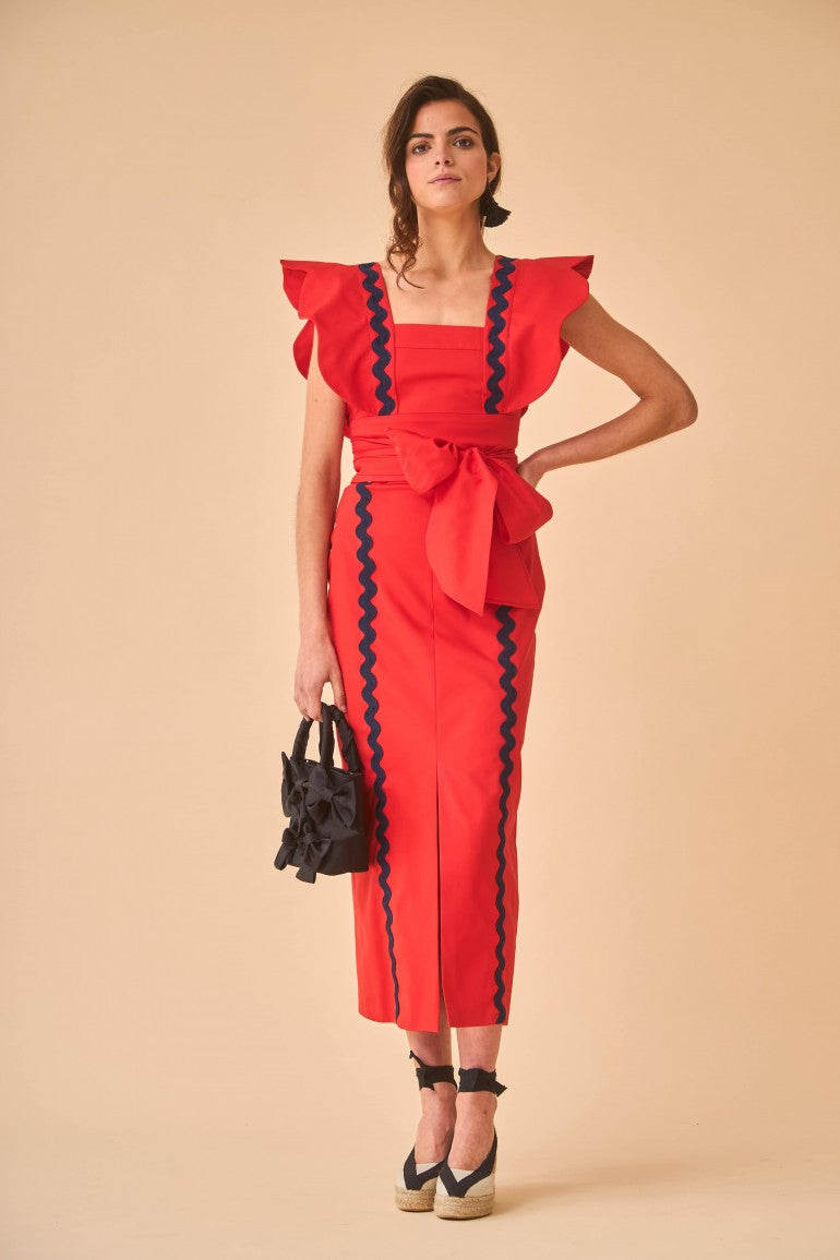 FALDA CORA ROJO