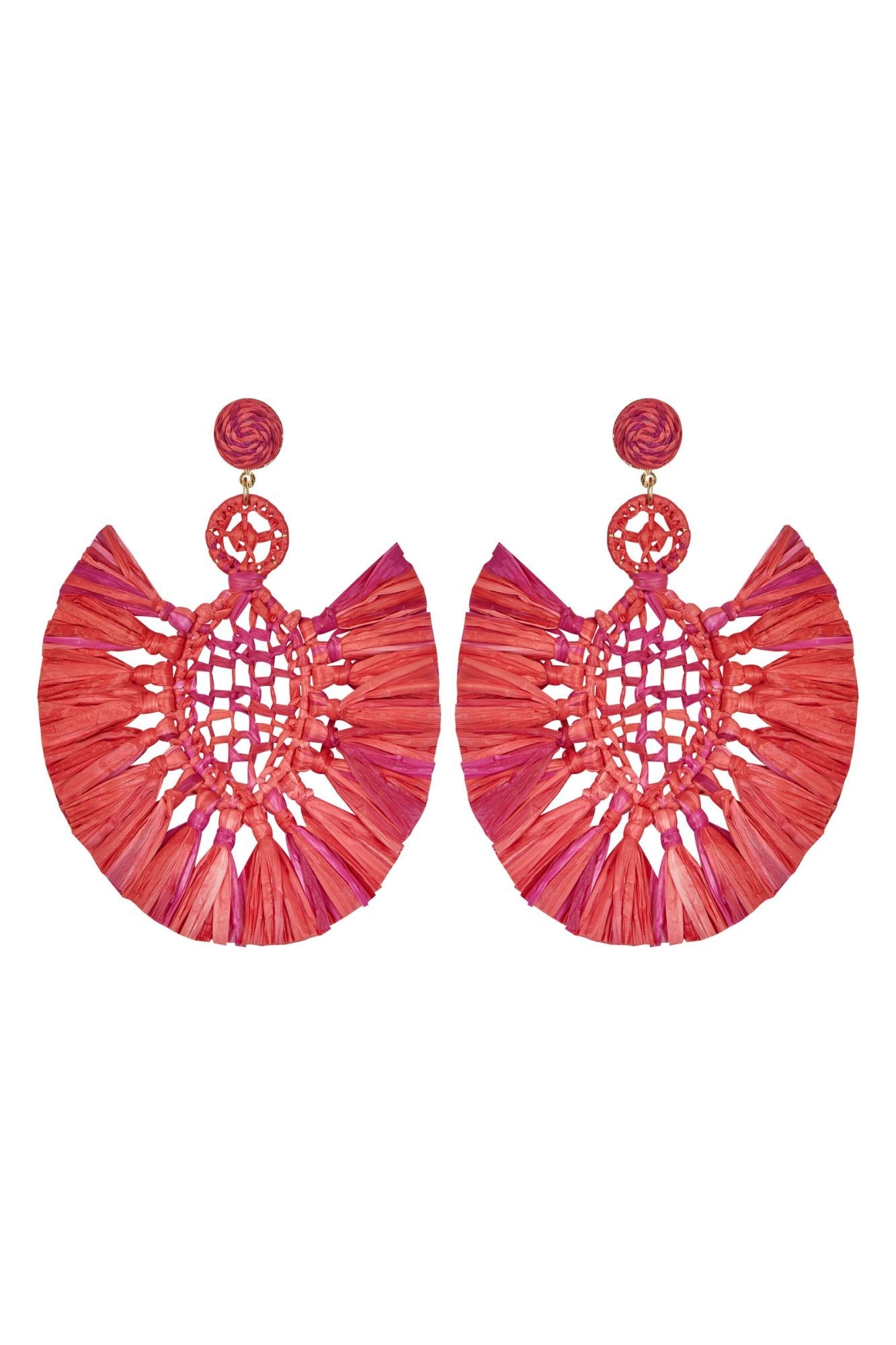 BOUCLES D'OREILLES ANDALOUSES ROSES