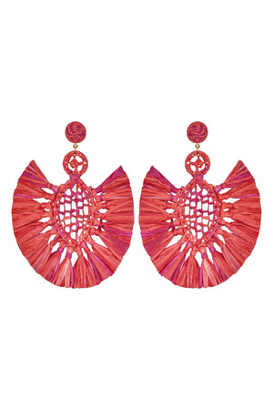 BOUCLES D'OREILLES ANDALOUSES ROSES