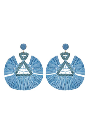 BOUCLES D'OREILLES BLEUES BRUNIA