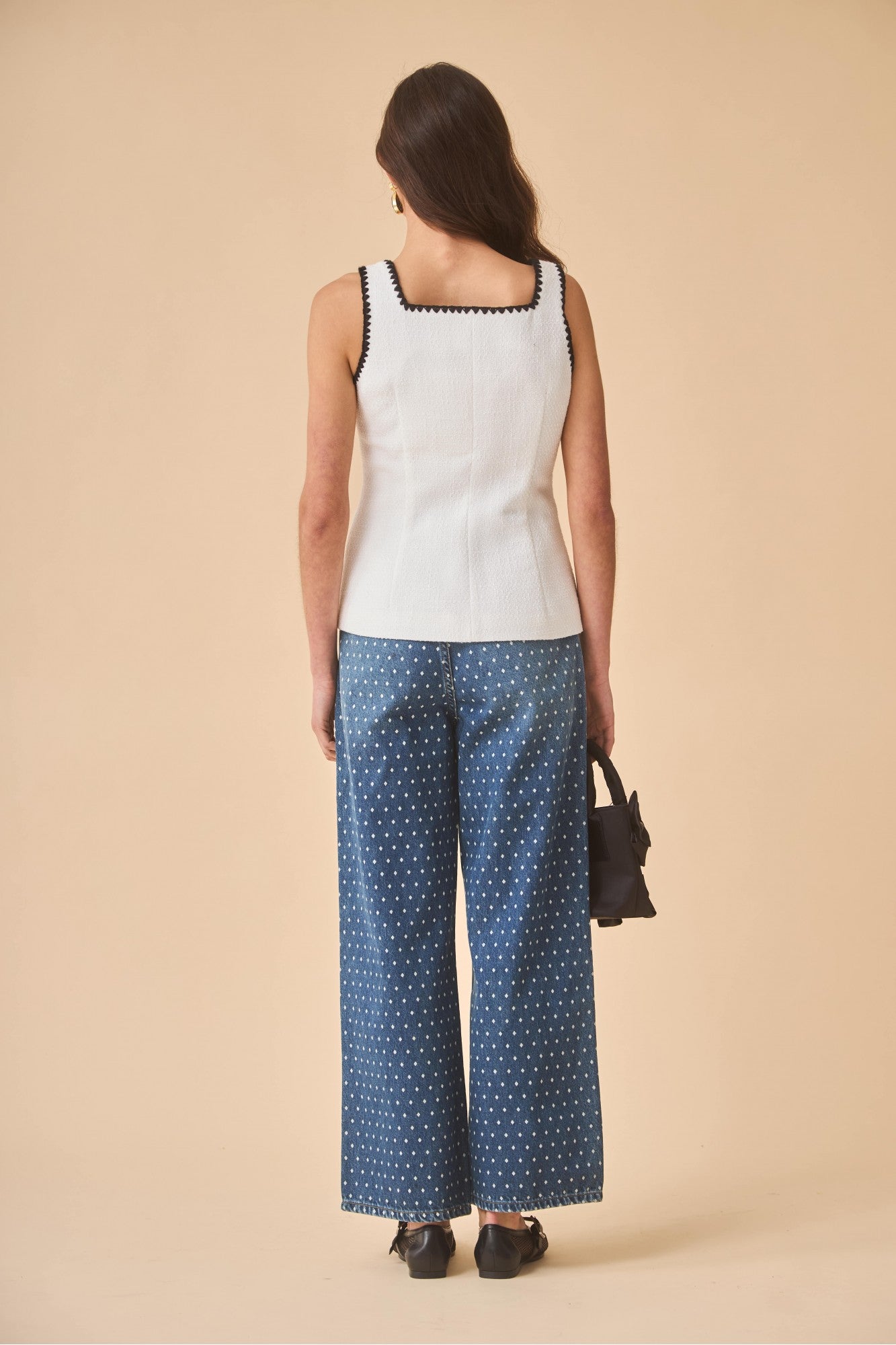 ELSA BLACK DENIM PANTS