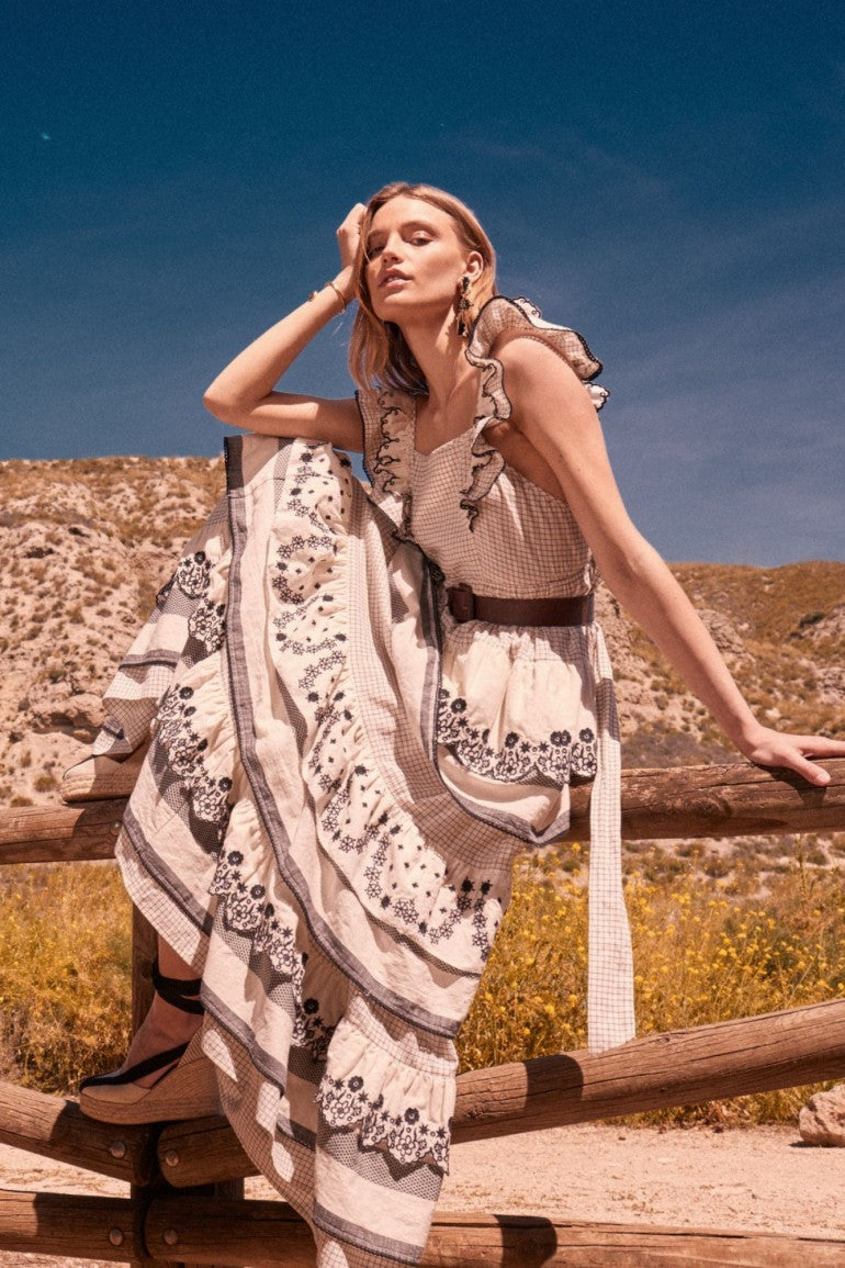 VESTIDO CALE NEGRO/BLANCO