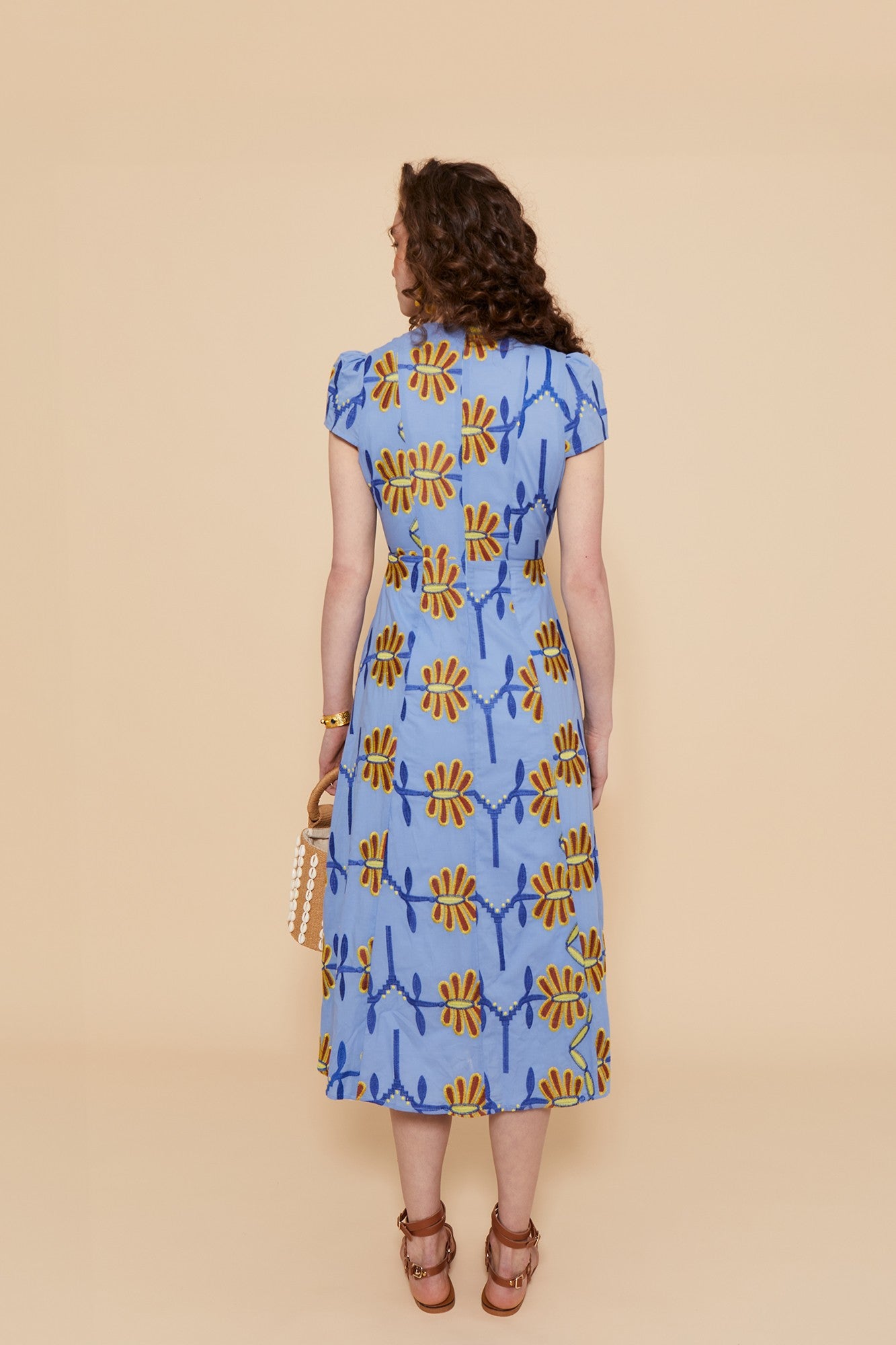 VESTIDO ALBA AZUL FLORES