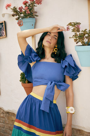 BLUE HAVANA TOP