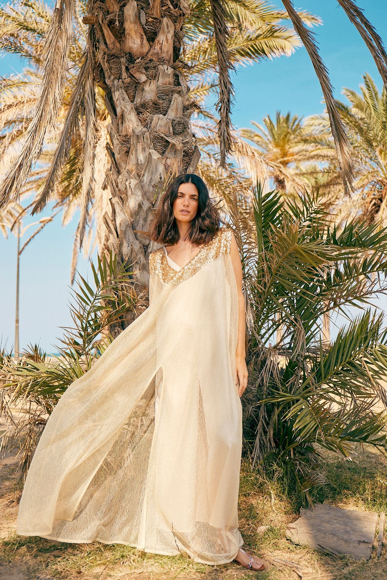 VESTIDO ANIA DORADO