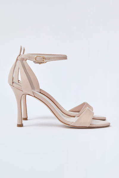 BEIGE LEATHER SANDALS